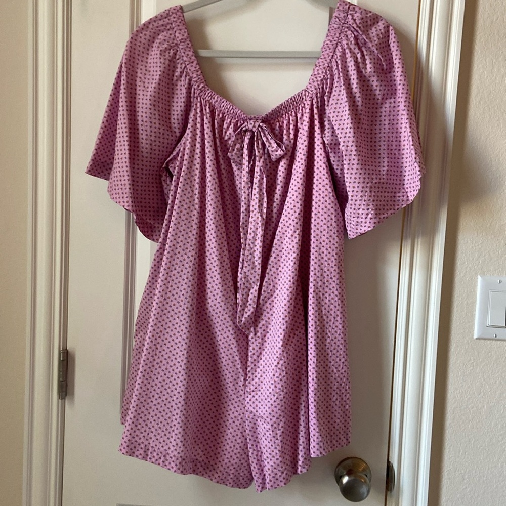 Mable babydoll floral romper